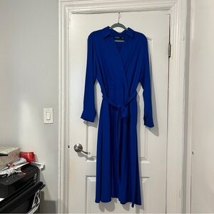 Ralph Lauren Royal Blue Long Sleeve Dress